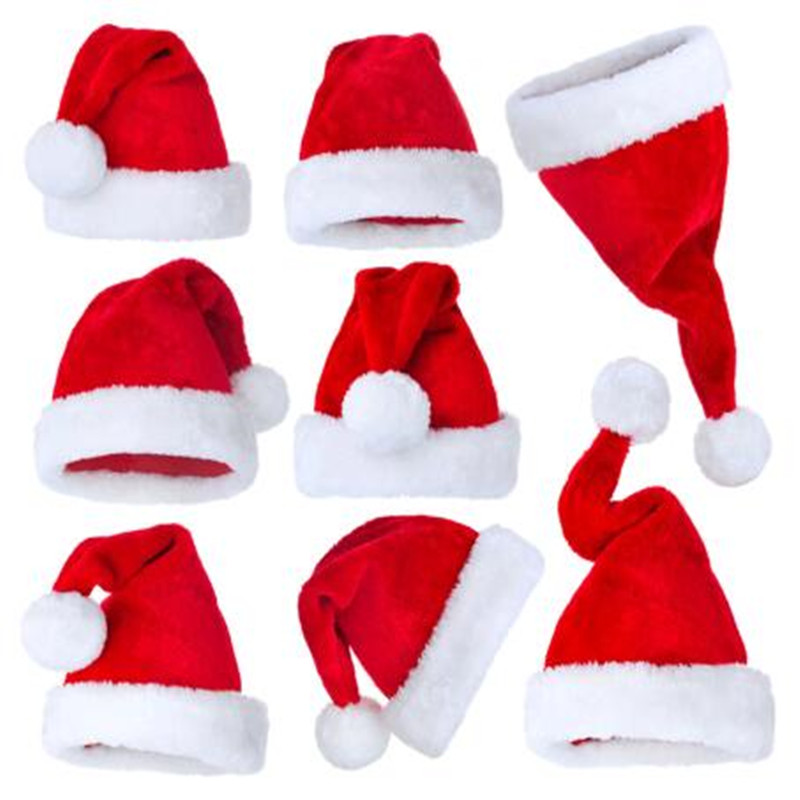 Santa Hat Plush - قبعة قطيفة من سلسلة الكريسماس ،