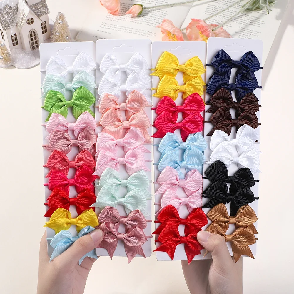 Ribbon Bow Gift - 10 قطعة الانحناء مرونة الشعر شريط
