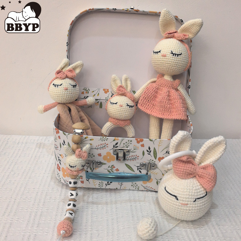 Gift Box Wrap Set - دمية حيوان محشوة ، أرنب كاواي