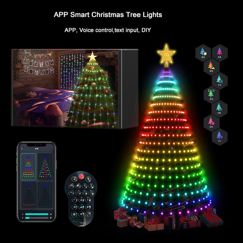 Star Tree Topper - 7FT 400 المصابيح الذكية أضواء شجرة