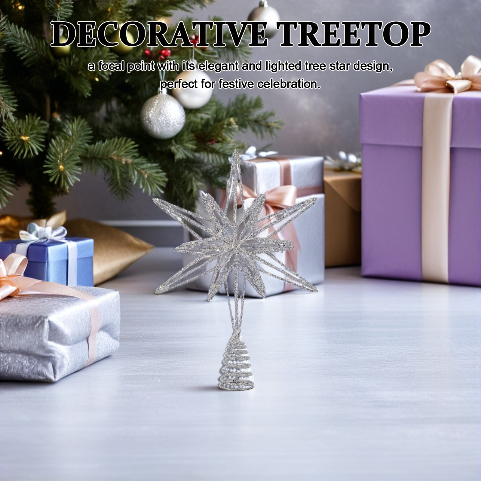 Star Tree Topper - نجمة لتزيين قمة شجرة عيد الميلاد