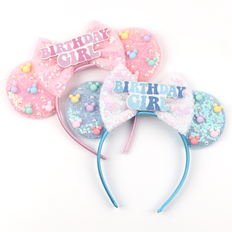 Ribbon Bow Gift - الفتيات عيد ميلاد سعيد ميني ماوس
