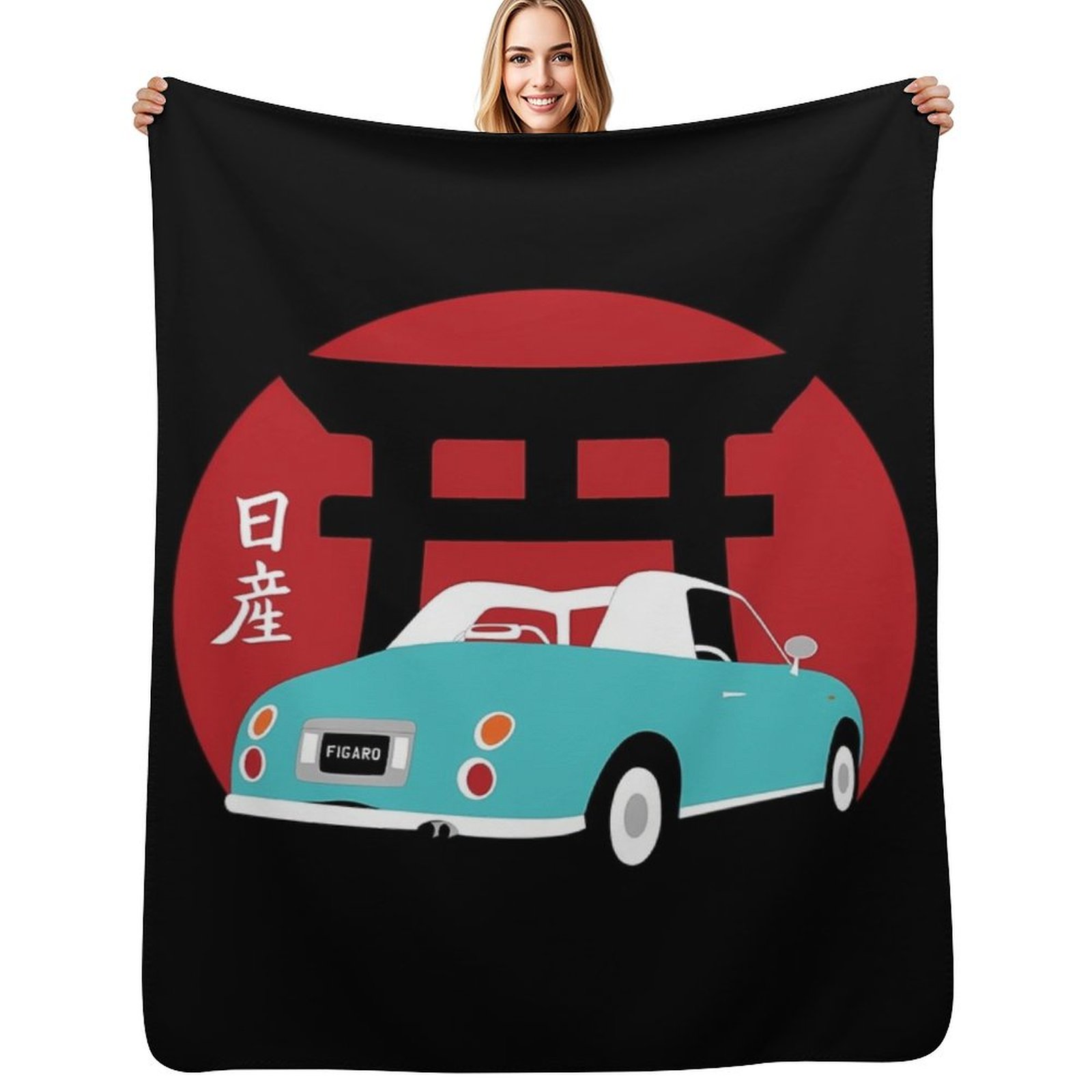 Christmas Throw Blanket - بطانية شينتو فيجارو المخصصة من الفلانيل