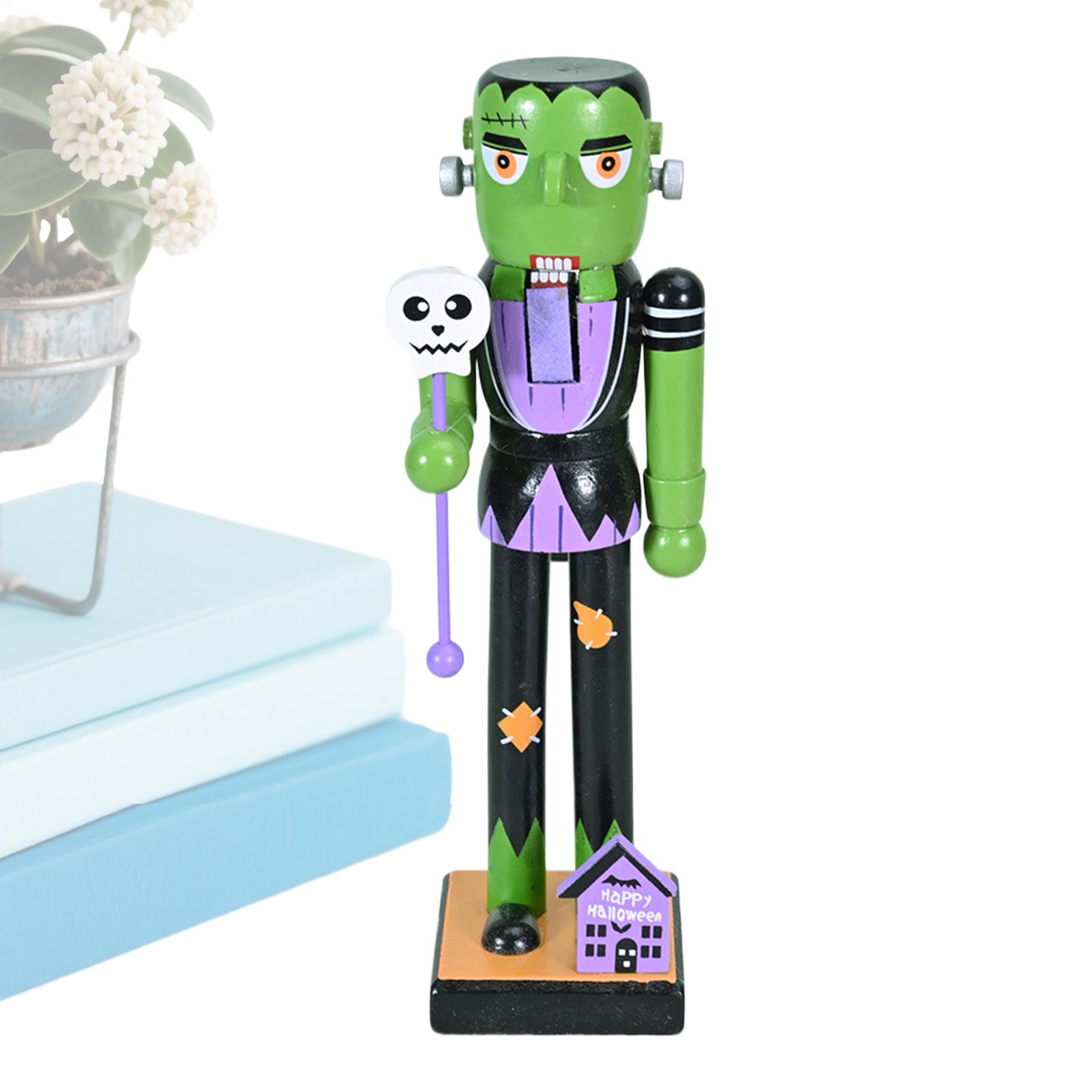 Nutcracker Figurine - هالوين كسارة البندق الخشبية عطلة ديكور