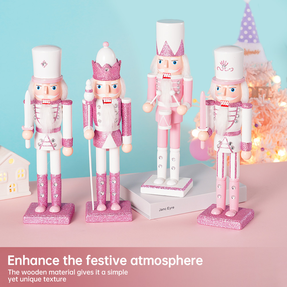 Nutcracker Figurine - 30 سنتيمتر كسارة البندق الخشبية الجندي