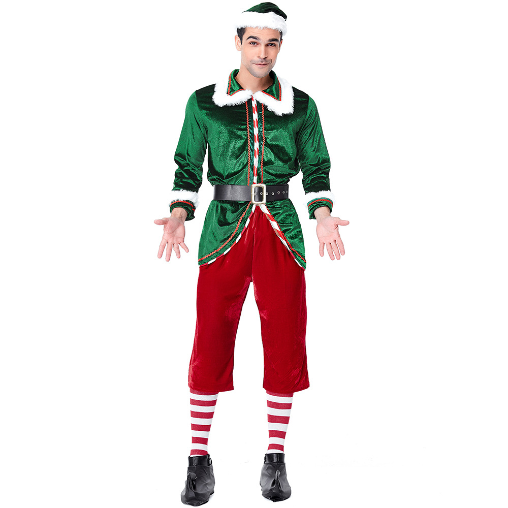 Elf Costume Christmas - زي بابا نويل للنساء والرجال، فستان