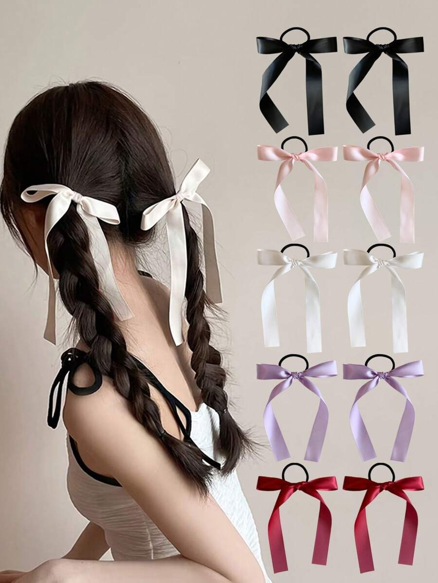 Ribbon Bow Gift - قطعتان/مجموعة من إكسسوارات الشعر النسائية ذات