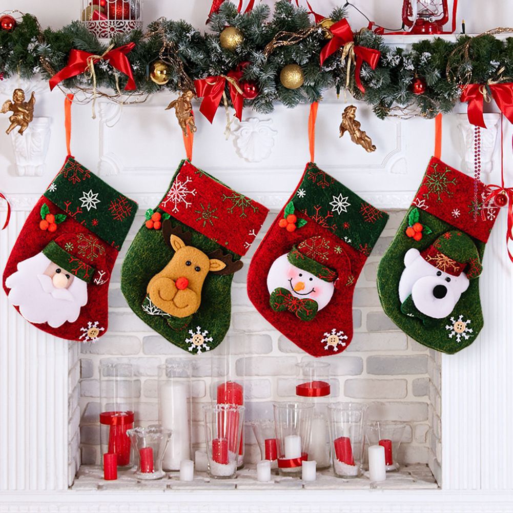 Christmas Stocking Hanging - زخرفة عيد الميلاد تخزين أجزاء ملحق