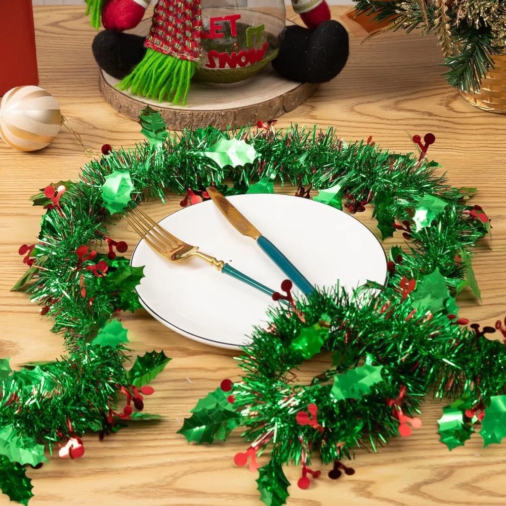 2 قطعة قابلة لإعادة الاستخدام  - مراجعة Tinsel Garland Decoration وسعره