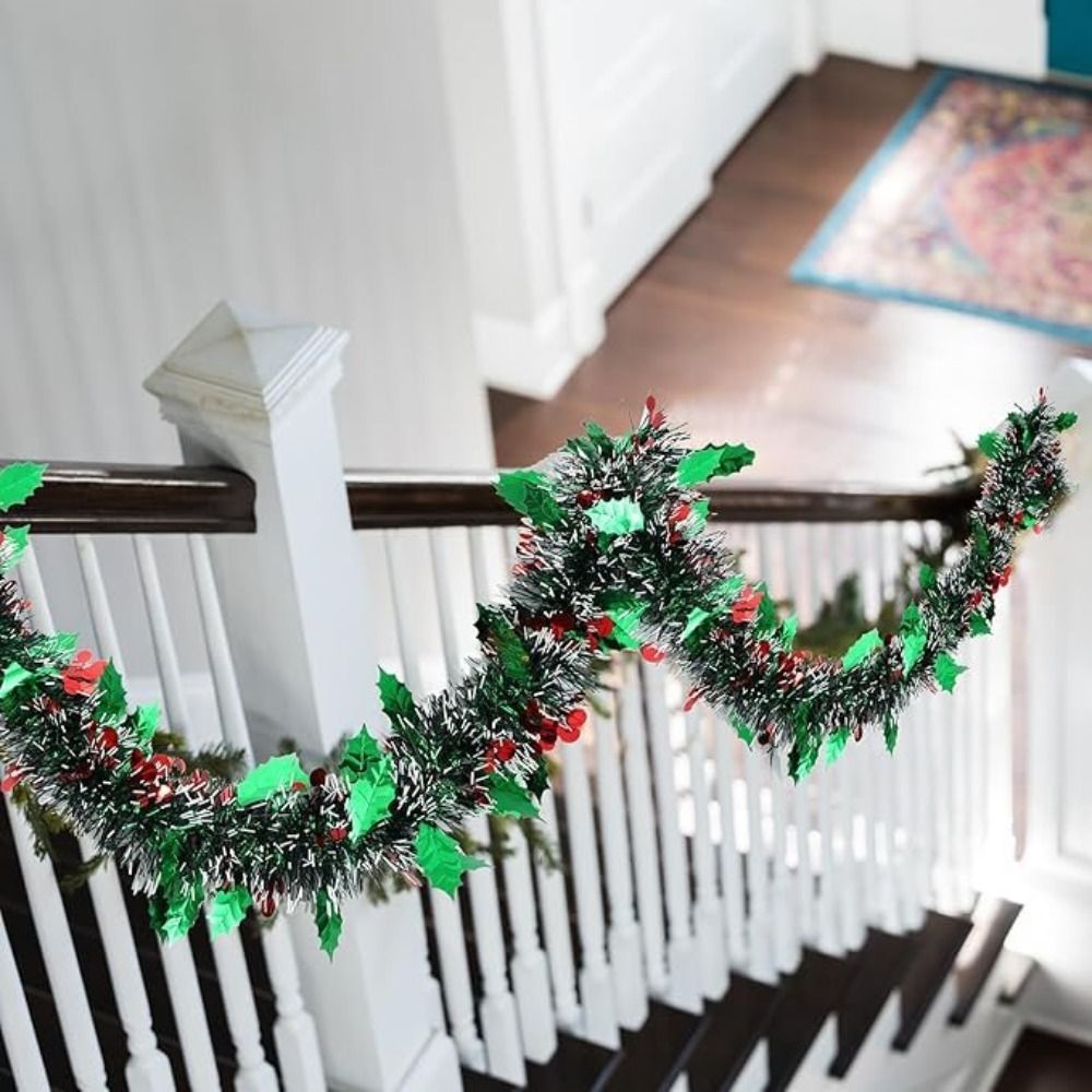 2 قطعة قابلة لإعادة الاستخدام  - مراجعة Tinsel Garland Decoration وسعره