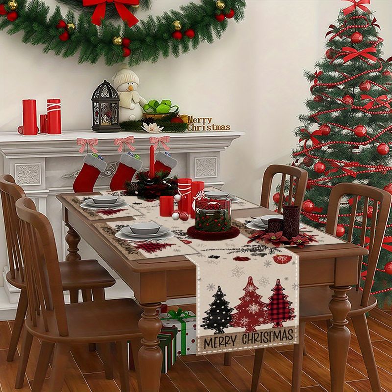 مفرش طاولة أمريكي ريفي لعيد ال - مراجعة Christmas Table Runner وسعره