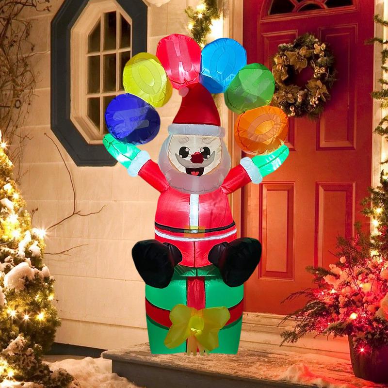 تفجير ديكور سانتا القابل للنفخ - مراجعة Christmas Lights Outdoor وسعره