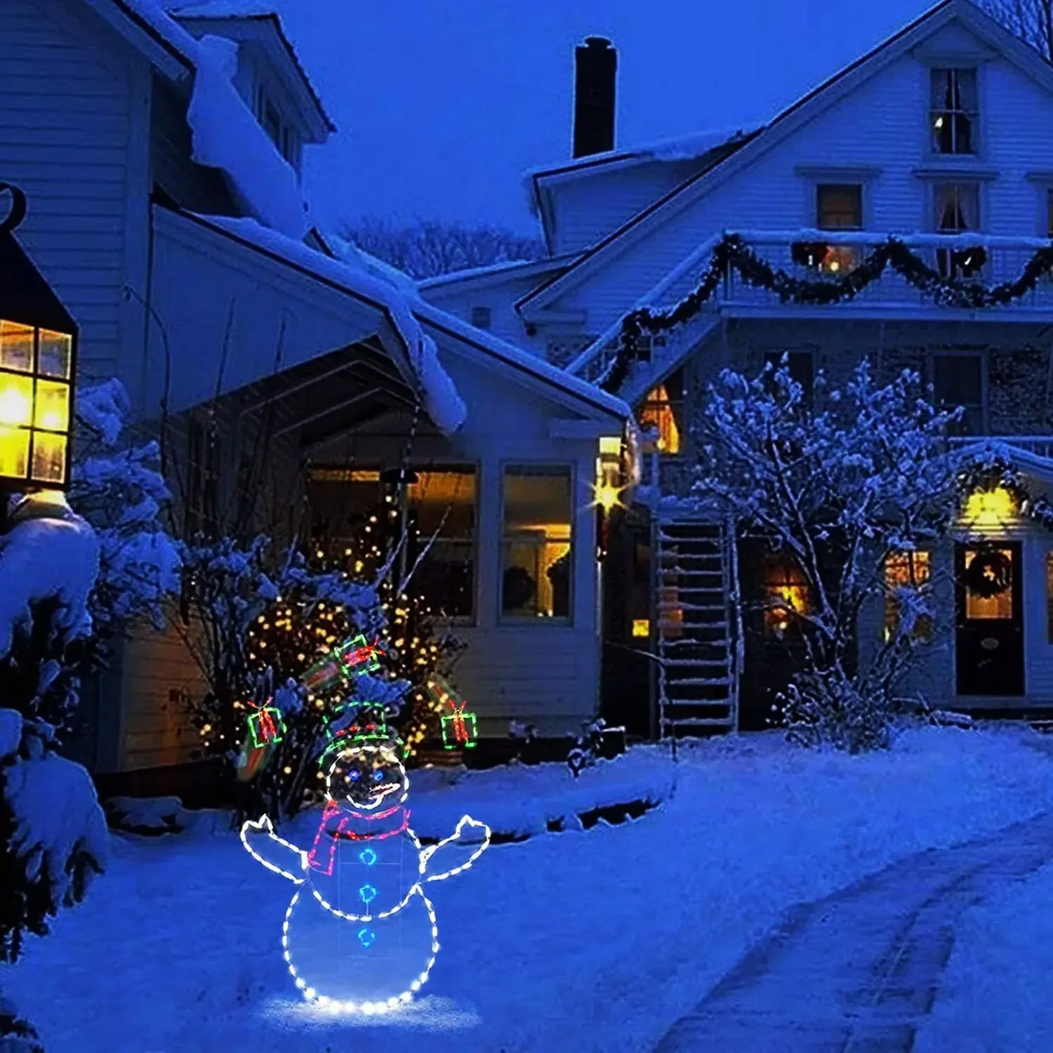 الرسوم المتحركة كرة الثلج الخف - مراجعة Christmas Lights Outdoor وسعره