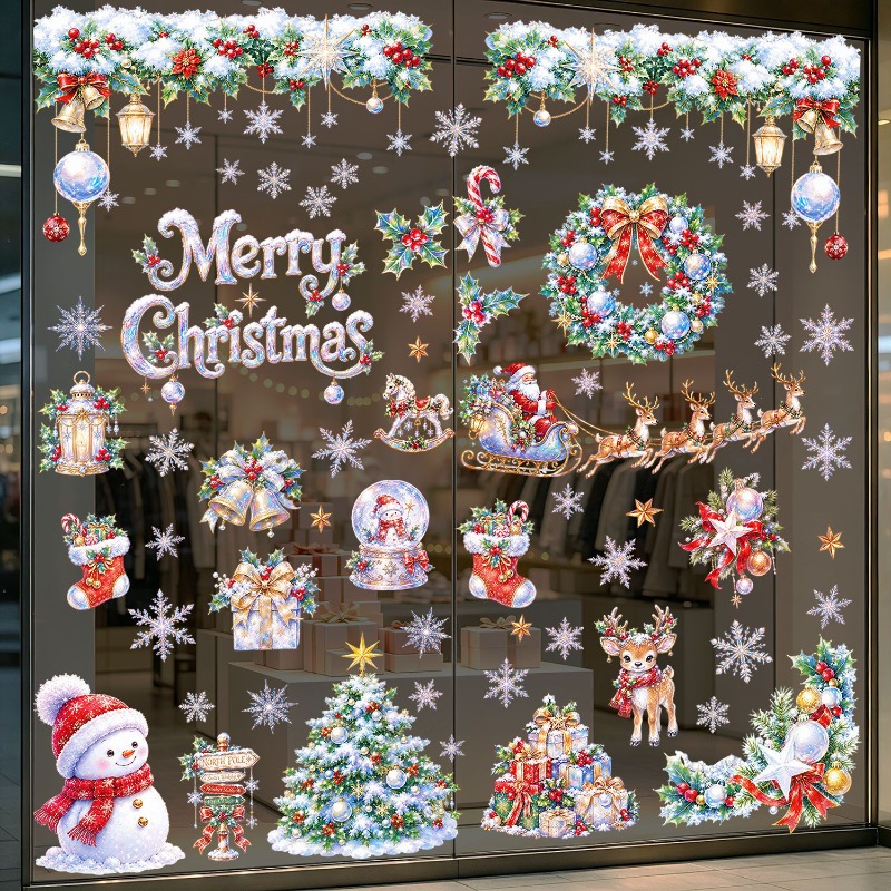 9 أوراق ملصقات نوافذ ثابتة لعي - مراجعة Snowflake Window Decal وسعره
