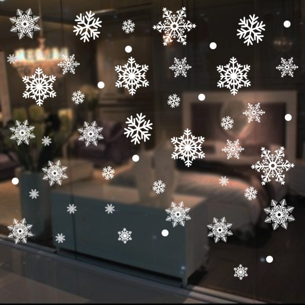 30 قطعة بولي كلوريد الفينيل عي - مراجعة Snowflake Window Decal وسعره