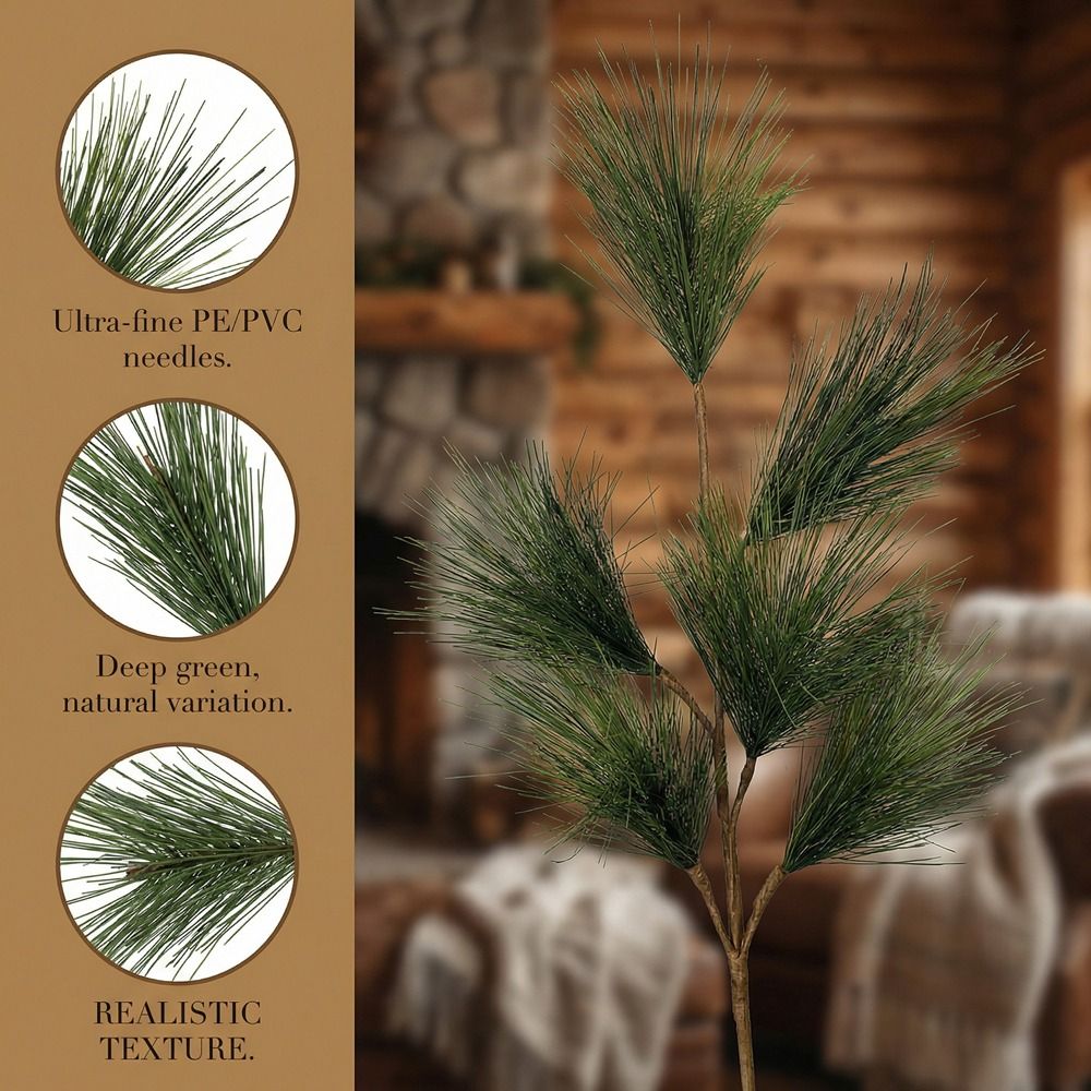 فرع صنوبر اصطناعي واقعي مع أكو - مراجعة Christmas Tree Artificial وسعره