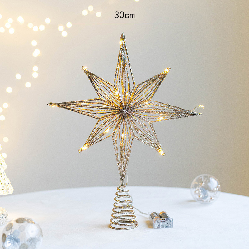 30 سنتيمتر Led ستار شجرة عيد ا - مراجعة Star Tree Topper وسعره