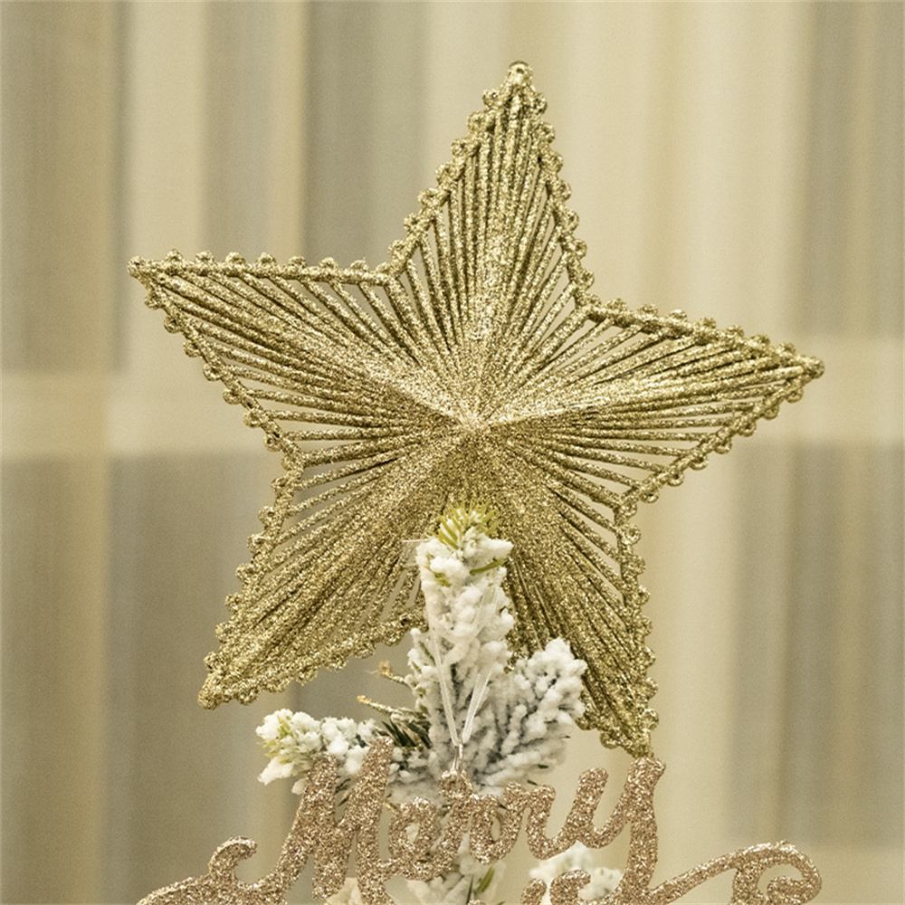 الذهبي شجرة عيد الميلاد القبعا - مراجعة Star Tree Topper وسعره