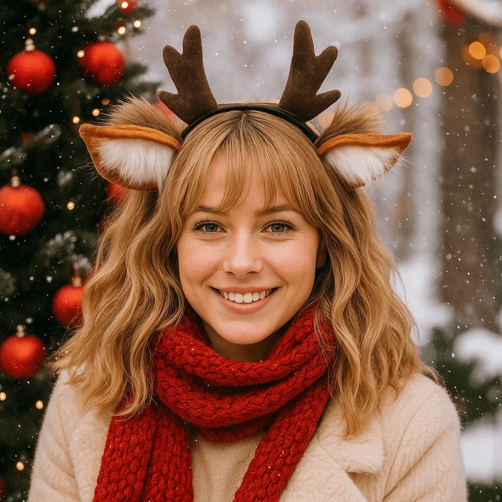 عصابة رأس على شكل أذني غزال لل - مراجعة Reindeer Antlers Headband وسعره