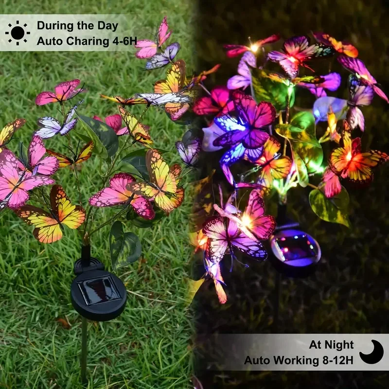 أضواء حديقة الفراشة LED بالطاق - مراجعة Christmas Lights Outdoor وسعره