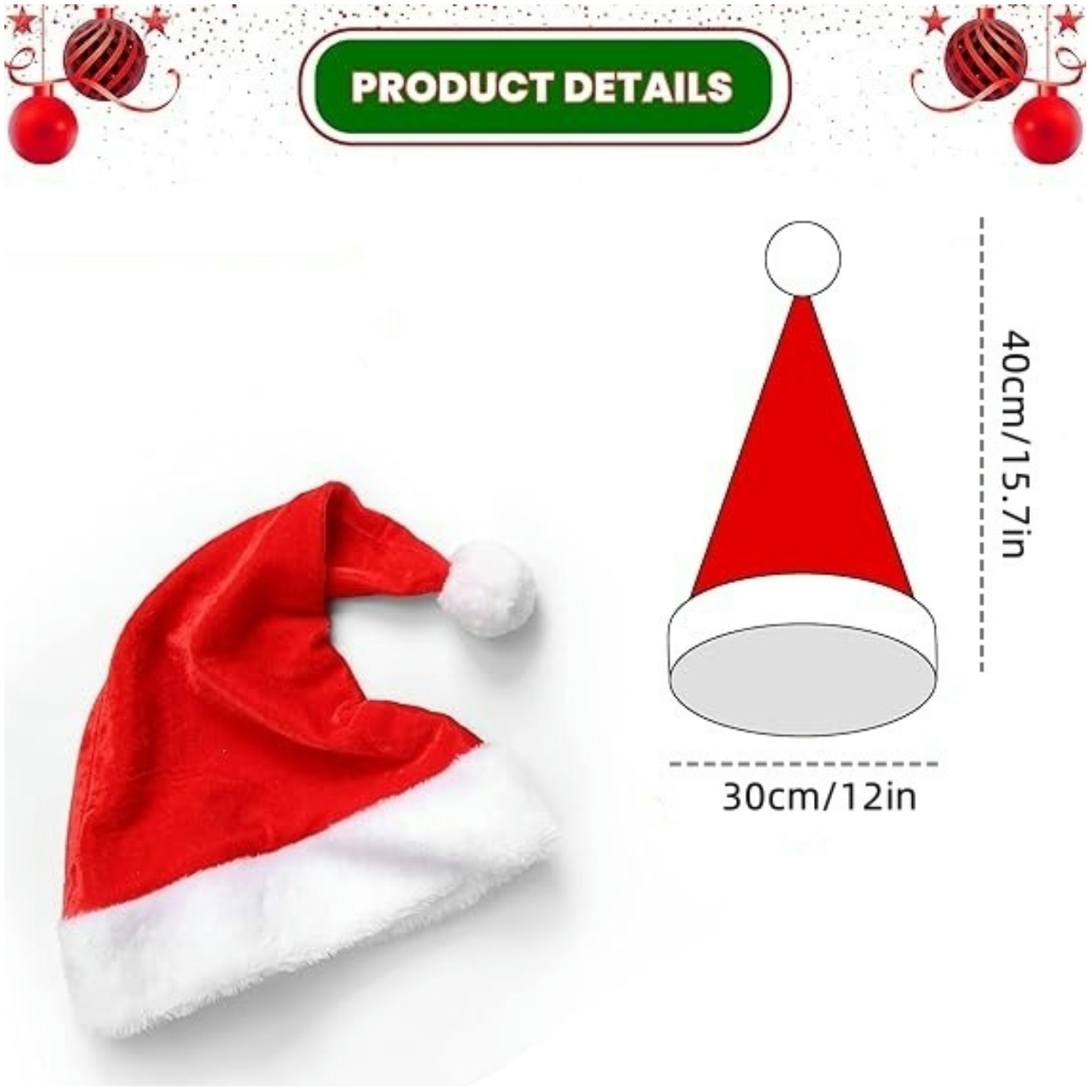 مجموعة قبعات سانتا الحمراء الم - مراجعة Santa Hat Plush وسعره