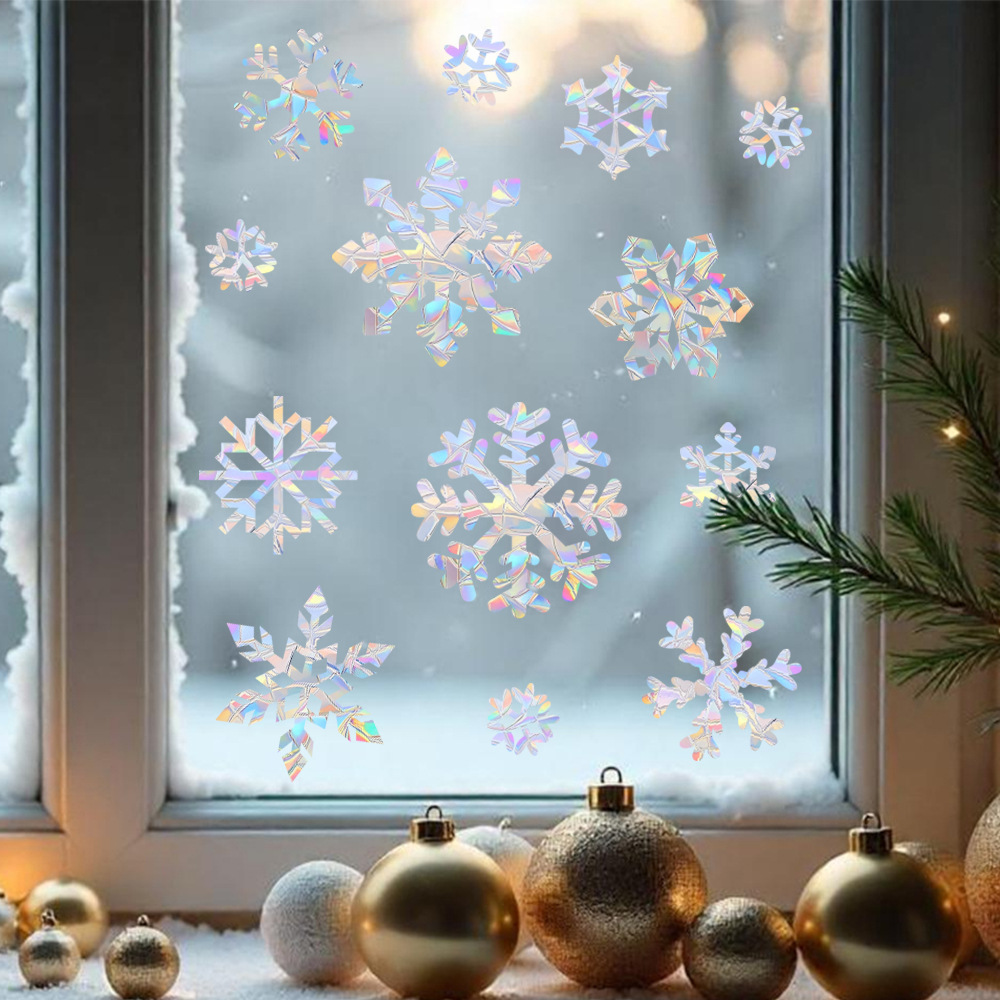 ملصقات جدارية كهروستاتيكية ملو - مراجعة Snowflake Window Decal وسعره