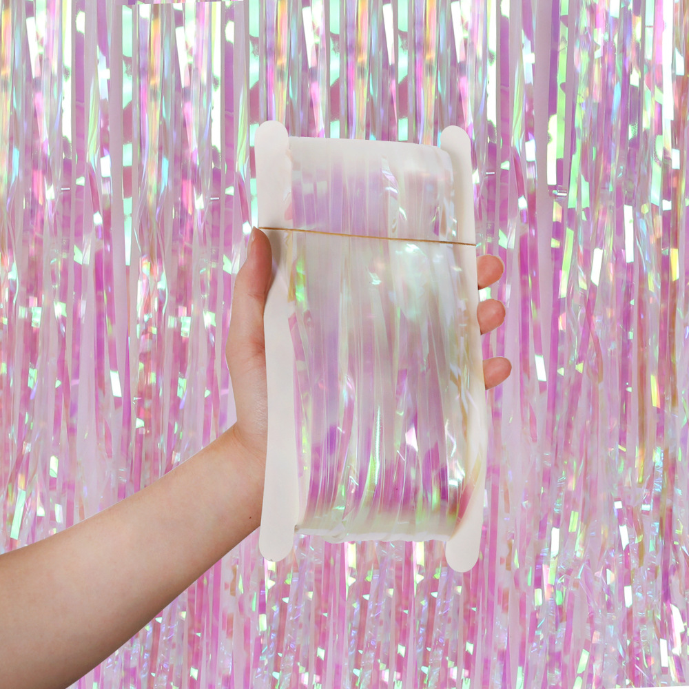 2M 3M حزب خلفية الستائر المطر  - مراجعة Tinsel Garland Decoration وسعره