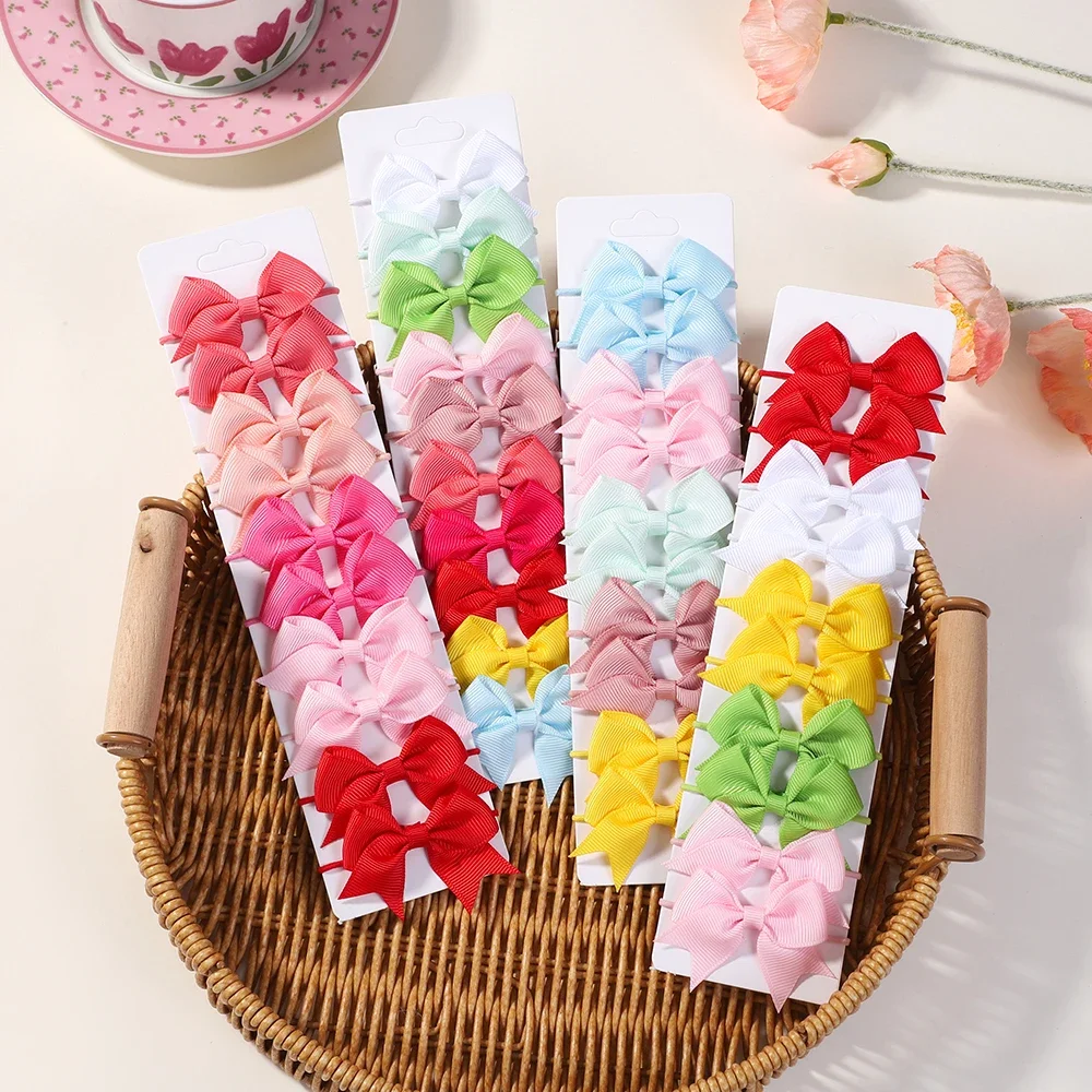 10 قطعة الانحناء مرونة الشعر ش - مراجعة Ribbon Bow Gift وسعره