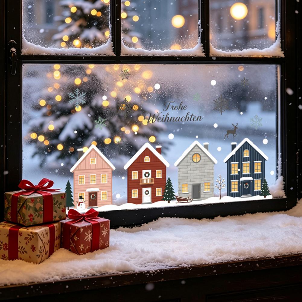 ملصقات شجرة التنوب والغزلان (ق - مراجعة Snowflake Window Decal وسعره