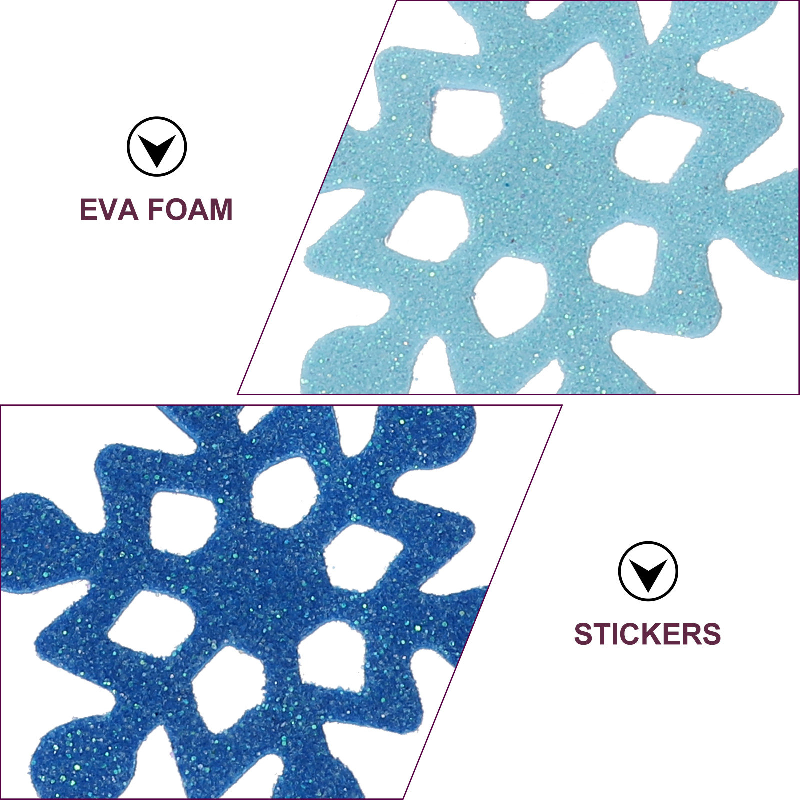 ملصقات رغوية على شكل رقاقات ال - مراجعة Snowflake Window Decal وسعره