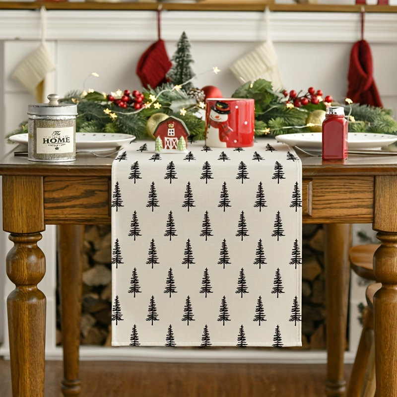 بسيطة شجرة عيد الميلاد الجدول  - مراجعة Christmas Table Runner وسعره