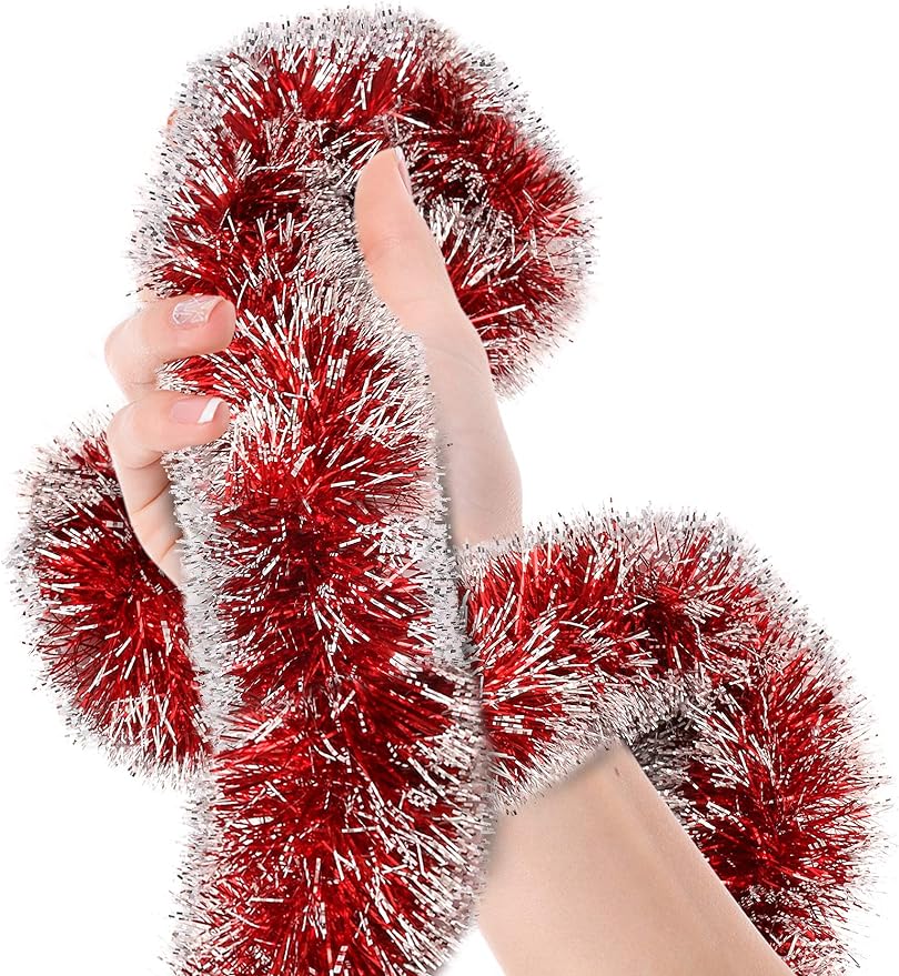 عيد الميلاد اللافتات المعدنية  - مراجعة Tinsel Garland Decoration وسعره