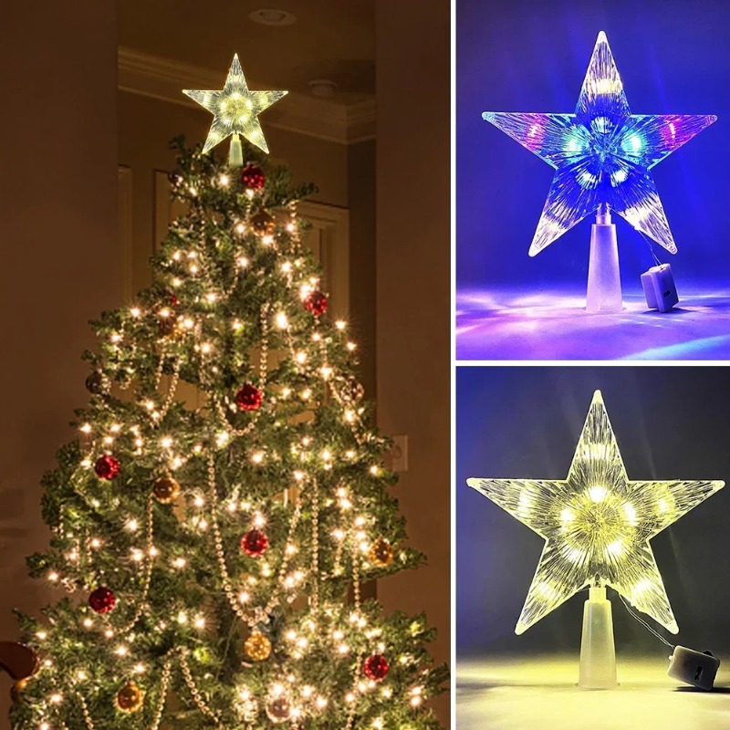 متوهجة عيد الميلاد 15 سنتيمتر  - مراجعة Star Tree Topper وسعره