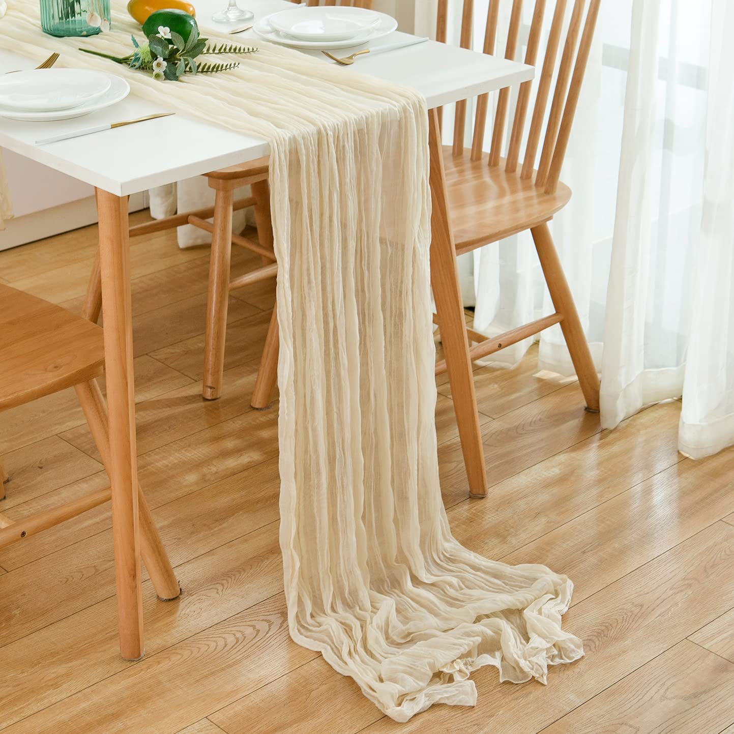 التجاعيد الشاش الجدول عداء الق - مراجعة Christmas Table Runner وسعره