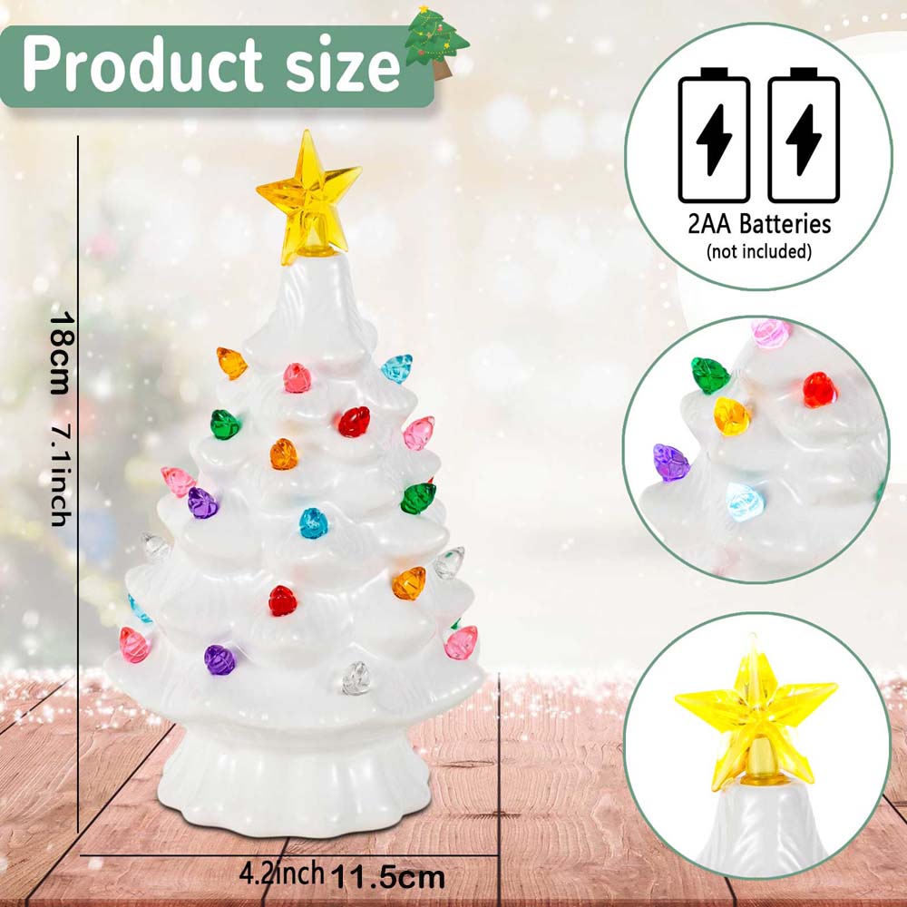 ديكور قرية سيراميك لعيد الميلا - مراجعة Star Tree Topper وسعره