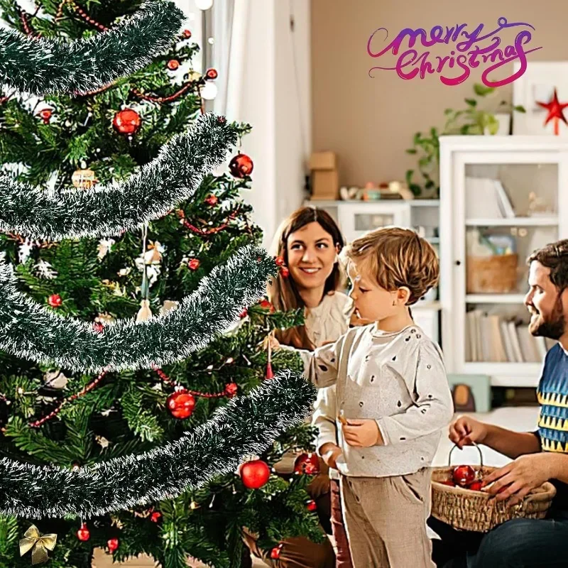 عيد الميلاد بهرج أشرطة قطاع بر - مراجعة Tinsel Garland Decoration وسعره