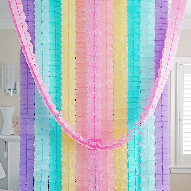1 قطعة 3 متر أكاليل ورقية بتصم - مراجعة Tinsel Garland Decoration وسعره