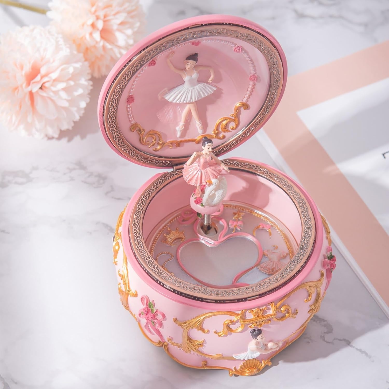 صندوق موسيقى راقصة الباليه الد - مراجعة Snow Globe Musical وسعره