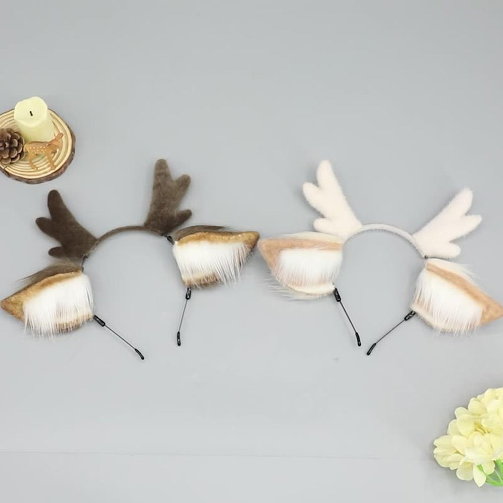 آذان الغزلان الرنة قرن الوعل ع - مراجعة Reindeer Antlers Headband وسعره