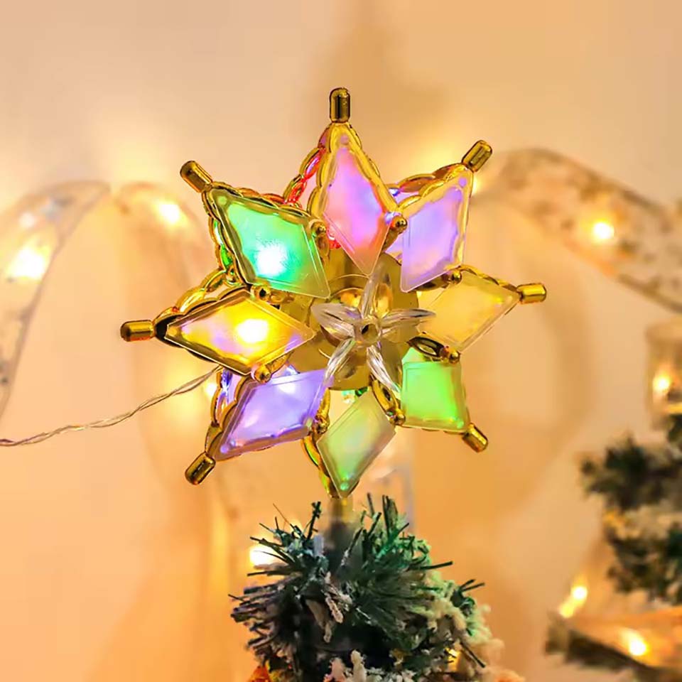 زينة شجرة عيد الميلاد على شكل  - مراجعة Star Tree Topper وسعره