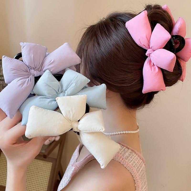 دبوس شعر نسائي ثلاثي الأبعاد ب - مراجعة Ribbon Bow Gift وسعره