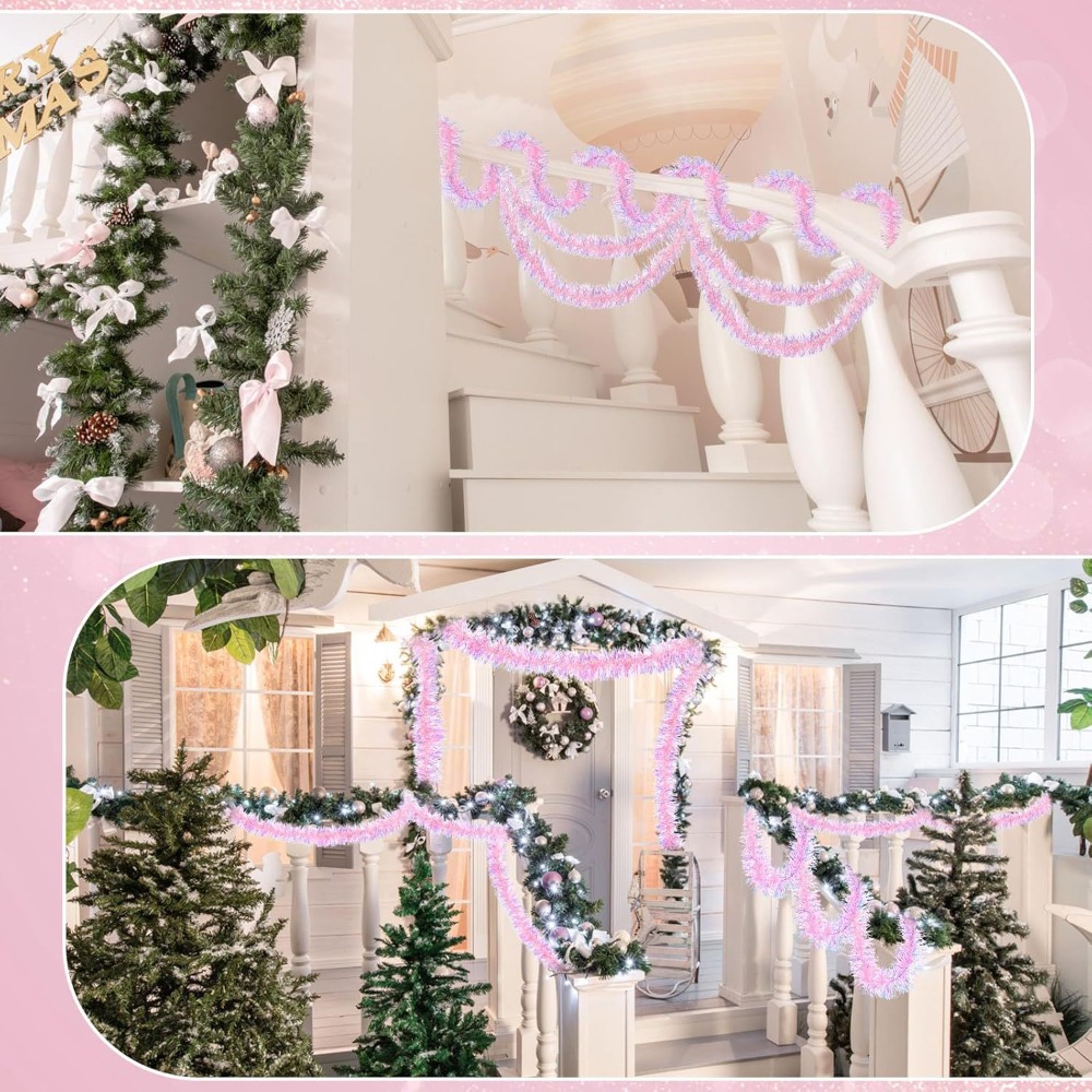 شريط زينة عيد الميلاد بطول 2 م - مراجعة Tinsel Garland Decoration وسعره