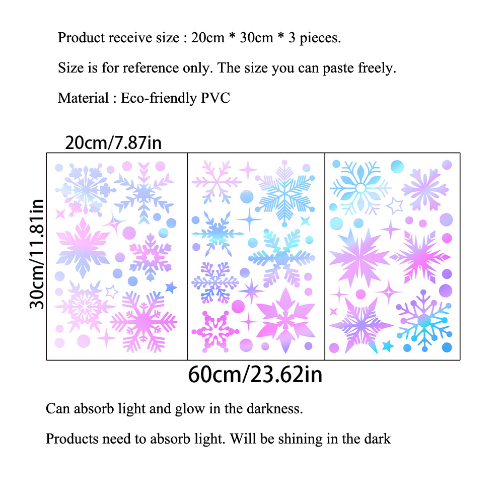 ملصقات جدارية على شكل ندف ثلج  - مراجعة Snowflake Window Decal وسعره