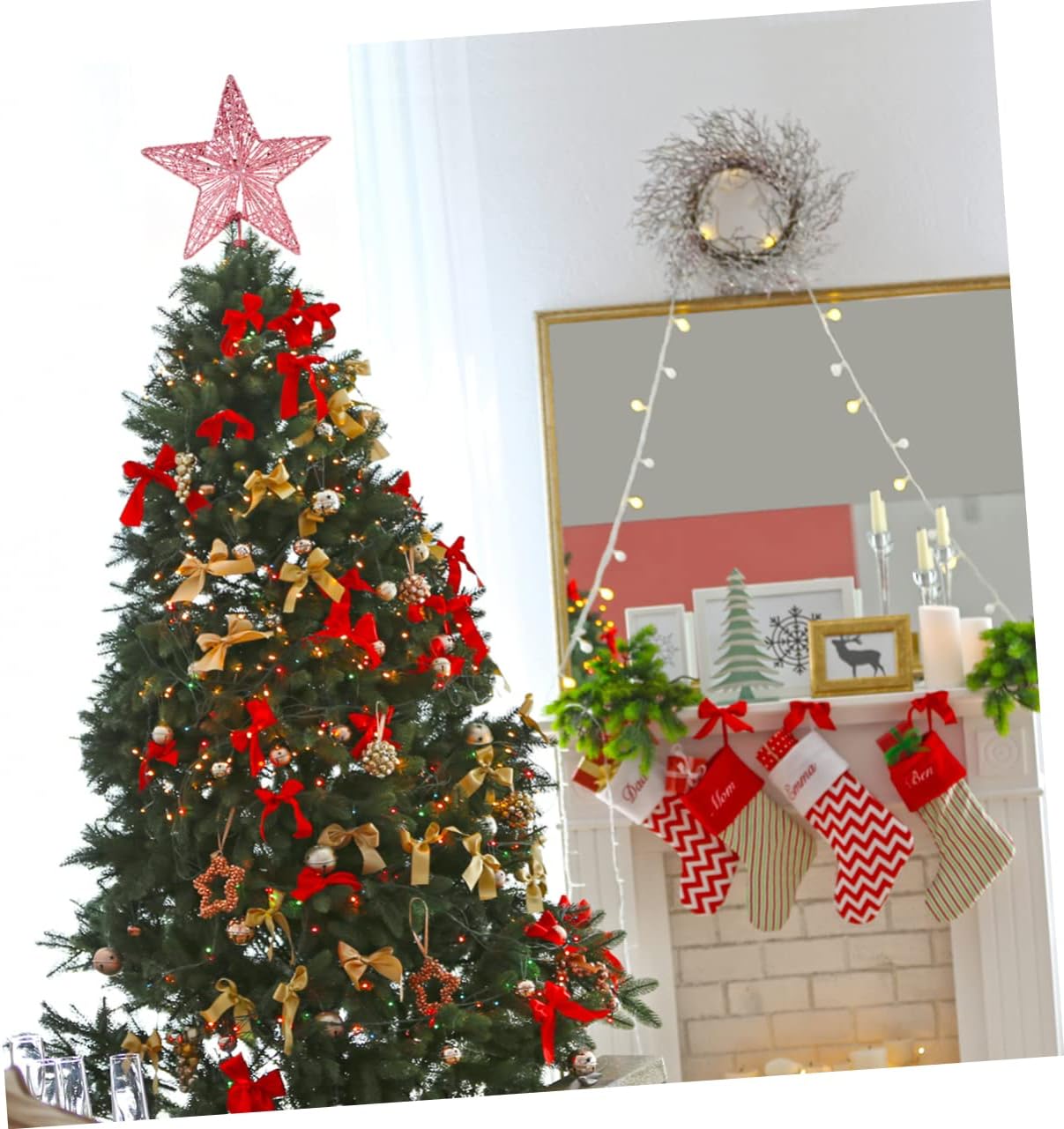 20 شجرة عيد الميلاد توبر ستار  - مراجعة Star Tree Topper وسعره