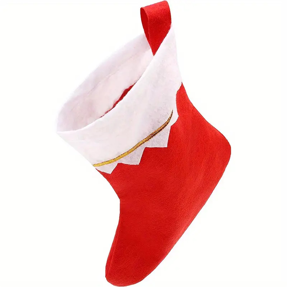 12 قطعة جوارب عيد الميلاد الحم - مراجعة Christmas Stocking Hanging وسعره