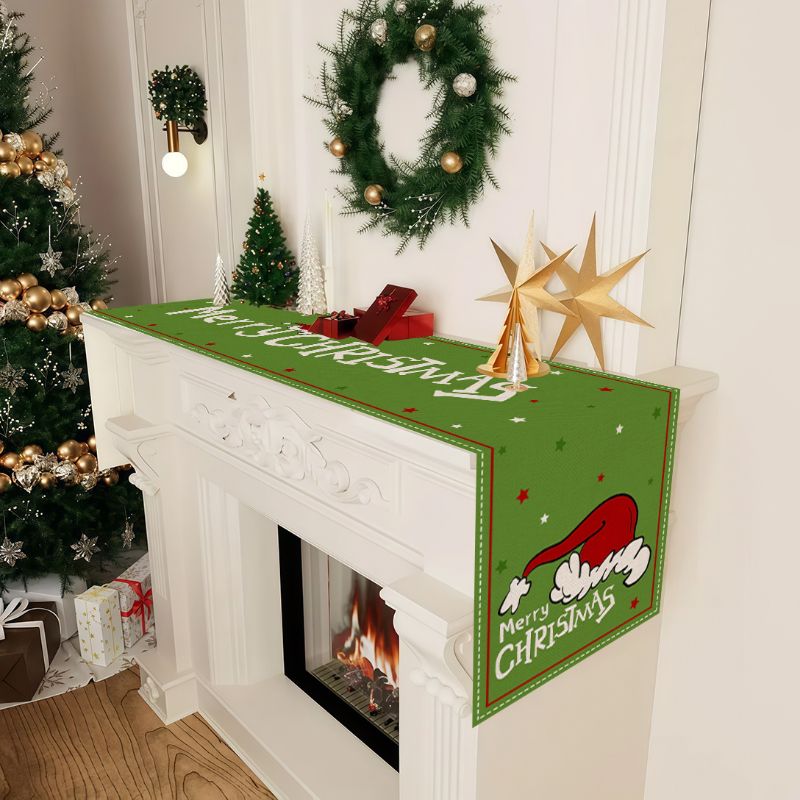 مفارش طاولة كرتونية لطيفة لعيد - مراجعة Christmas Table Runner وسعره