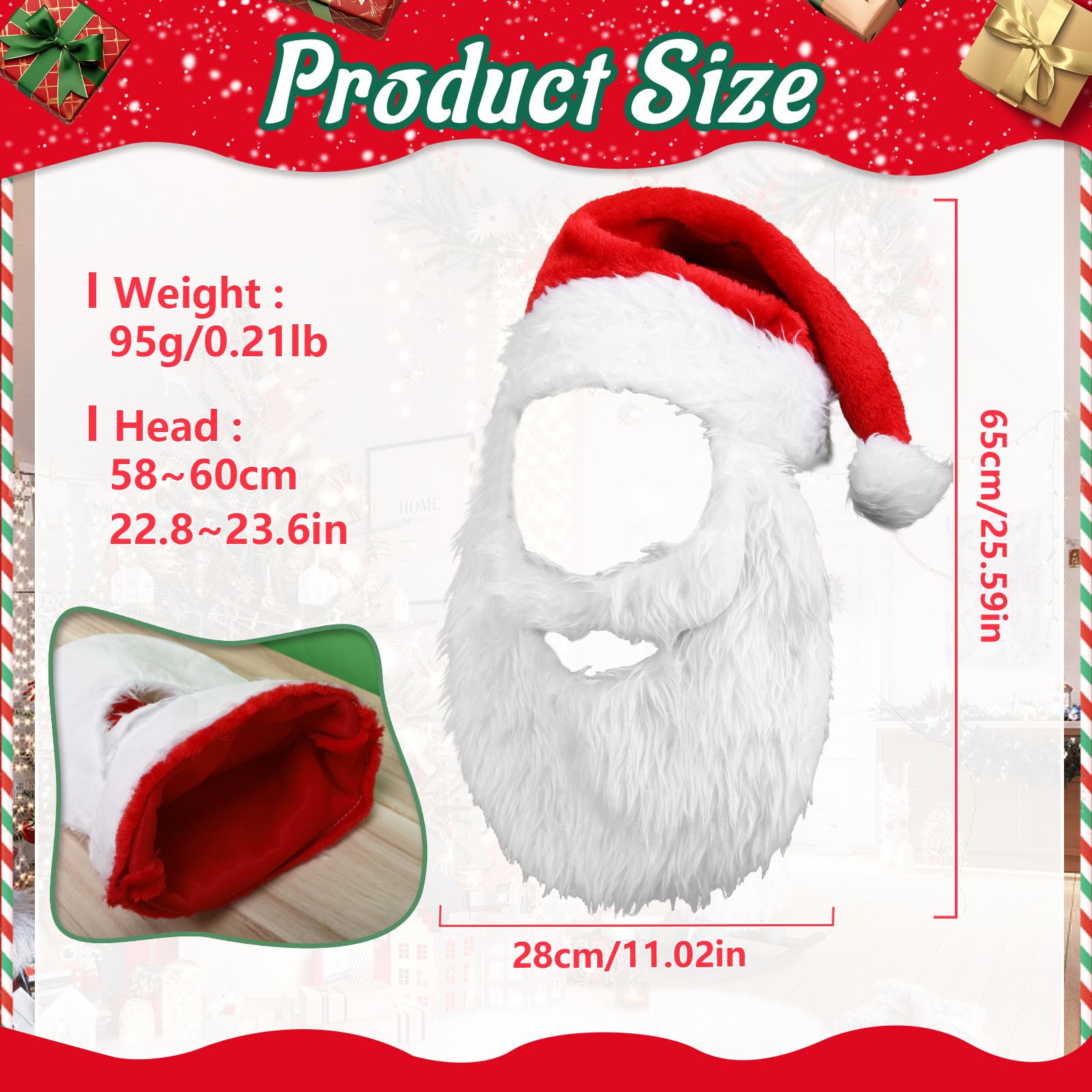 جديد الكبار الكرة أفخم قبعة عي - مراجعة Santa Hat Plush وسعره