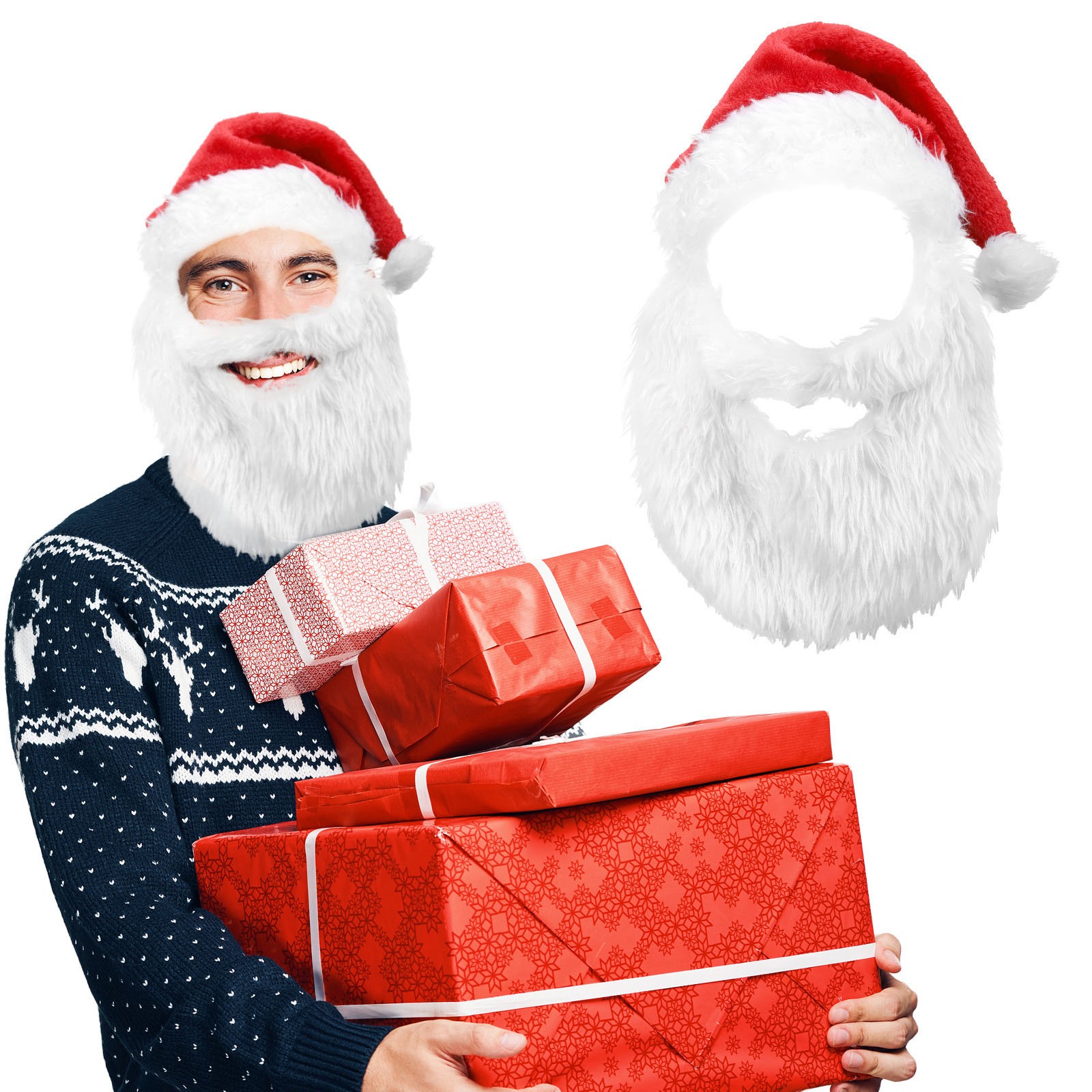 جديد الكبار الكرة أفخم قبعة عي - مراجعة Santa Hat Plush وسعره