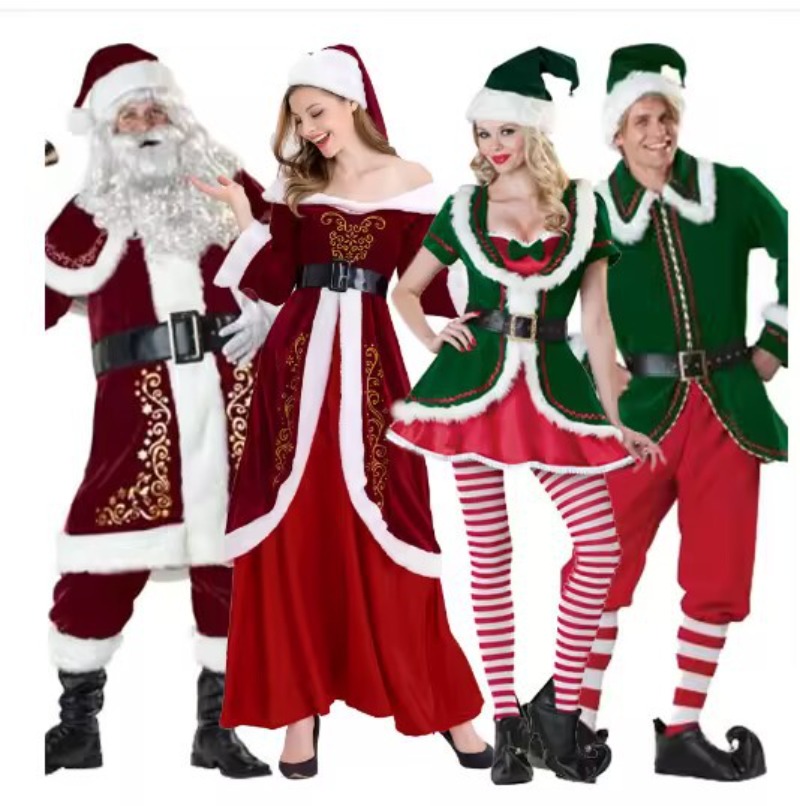 سانتا كلوز زي النساء الرجال عي - مراجعة Elf Costume Christmas وسعره