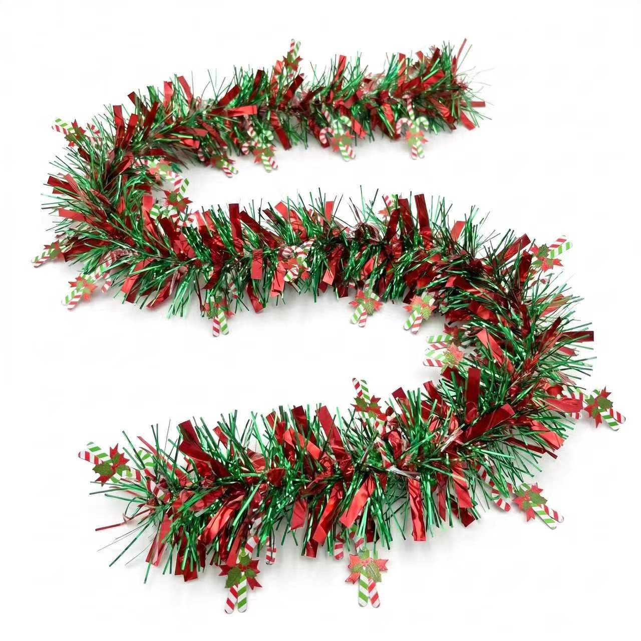 إكليل عيد الميلاد المعدني اللا - مراجعة Tinsel Garland Decoration وسعره